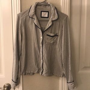Abercrombie & Fitch pinstripe pajama top
